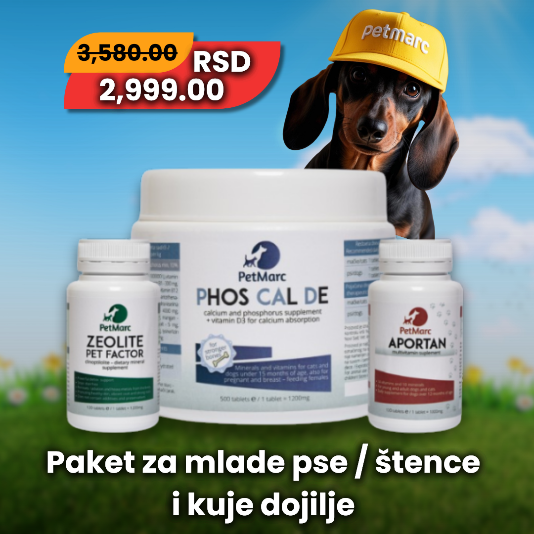 Paket za mlade pse / štence i kuje dojilje